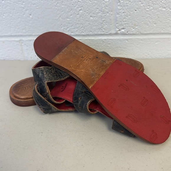 BED|STU Black Sandals with Crisscross Straps Retail $285 - Picture 8 of 11